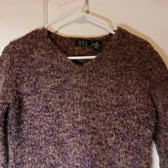 2 FOR 30$ ROE Purple Wool Fall Winter sweater-(#341) - Picture 4 of 6